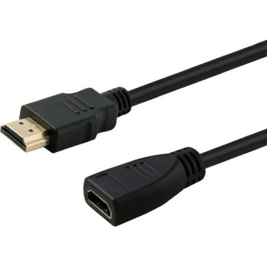 Savio HDMI 1.4 High Speed 1080p 120Hz Cable HDMI male - HDMI female 1m Μαύρο