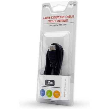 Savio HDMI 1.4 High Speed 1080p 120Hz Cable HDMI male - HDMI female 1m Μαύρο
