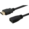 Savio HDMI 1.4 High Speed 1080p 120Hz Cable HDMI male - HDMI female 1m Μαύρο
