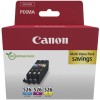 Canon CLI-526 Γνήσιο Πακέτο 3 Μελανιών Εκτυπωτή InkJet Κίτρινο / Κυανό / Ματζέντα (4541B018)