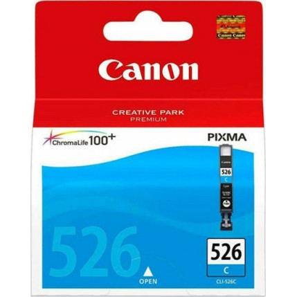 Canon CLI-526 Γνήσιο Πακέτο 3 Μελανιών Εκτυπωτή InkJet Κίτρινο / Κυανό / Ματζέντα (4541B018)