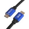 iBox HD08 HDMI 2.1 Ultra High Speed 48Gbps 4K 120Hz HDR VRR Cable HDMI male - HDMI male 2m Μαύρο