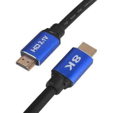 iBox HD08 HDMI 2.1 Ultra High Speed 48Gbps 4K 120Hz HDR VRR Cable HDMI male - HDMI male 2m Μαύρο