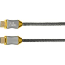 iBox HD08 HDMI 2.1 Ultra High Speed 48Gbps 4K 120Hz HDR VRR Cable HDMI male - HDMI male 2m Μαύρο