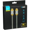 iBox HD08 HDMI 2.1 Ultra High Speed 48Gbps 4K 120Hz HDR VRR Cable HDMI male - HDMI male 2m Μαύρο