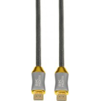 iBox HD08 HDMI 2.1 Ultra High Speed 48Gbps 4K 120Hz HDR VRR Cable HDMI male - HDMI male 2m Μαύρο
