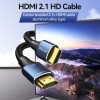 Vention HDMI 2.1 Cable HDMI male - HDMI male 3m Μπλε