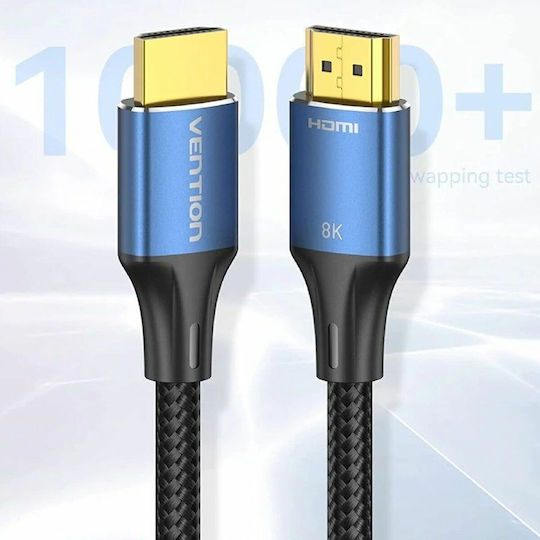 Vention HDMI 2.1 Cable HDMI male - HDMI male 3m Μπλε