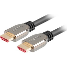 Lanberg HDMI 2.1 Ultra High Speed 48Gbps 4K 120Hz HDR VRR Cable HDMI male - HDMI male 1m Μαύρο
