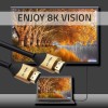 Qoltec HDMI 2.1 Ultra High Speed 48Gbps 4K 120Hz HDR VRR Cable HDMI male - HDMI male 5m Μαύρο