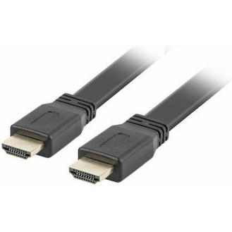 Lanberg HDMI 1.4 High Speed 1080p 120Hz Flat Cable HDMI male - HDMI male 1.8m Μαύρο