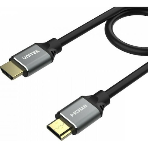 Unitek HDMI 2.1 Ultra High Speed 48Gbps 4K 120Hz HDR VRR Cable HDMI male - HDMI male 1.5m Μαύρο