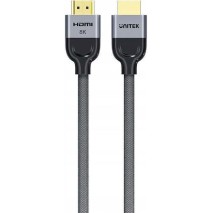 Unitek HDMI 2.1 Braided Cable HDMI male - HDMI male 10m Μαύρο