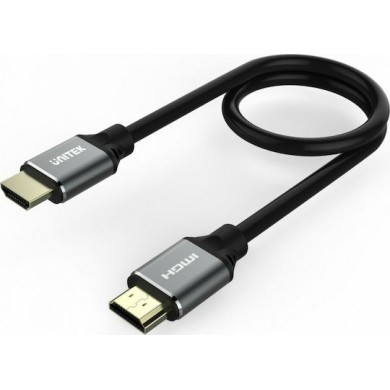 Unitek HDMI 2.1 Ultra High Speed 48Gbps 4K 120Hz HDR VRR Cable HDMI male - HDMI male 2m Μαύρο