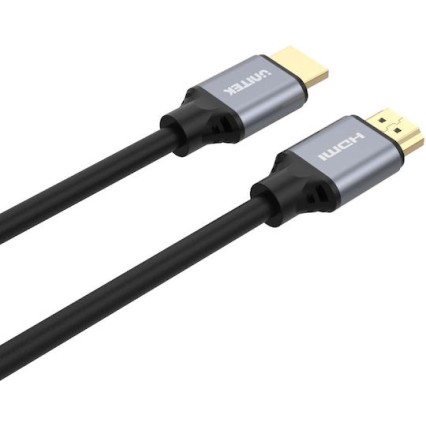 Unitek HDMI 2.1 Ultra High Speed 48Gbps 4K 120Hz HDR VRR Cable HDMI male - HDMI male 2m Μαύρο