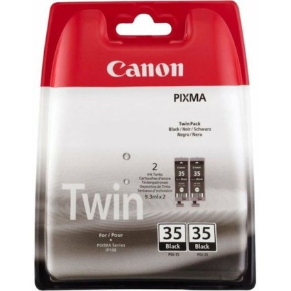 Canon PGI-35 Γνήσιο Πακέτο 2 Μελανιών Εκτυπωτή InkJet Μαύρο (1509B029)