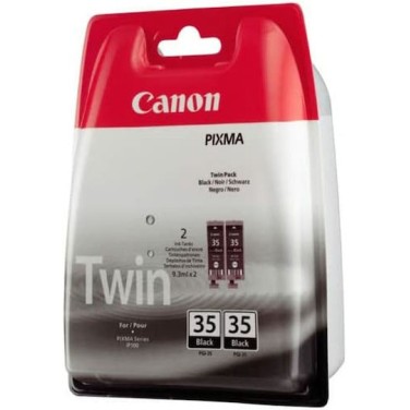 Canon PGI-35 Γνήσιο Πακέτο 2 Μελανιών Εκτυπωτή InkJet Μαύρο (1509B029)