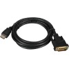 Lanberg Cable DVI-D male - HDMI male 1.8m (CA-HDDV-20CU-0018-BK)