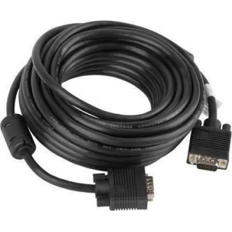 Lanberg Cable VGA male - VGA male 10m (CA-VGAC-10CC-0100-B)