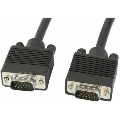 Lanberg Cable VGA male - VGA male 10m (CA-VGAC-10CC-0100-B)