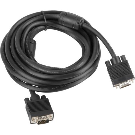 Lanberg Cable VGA male - VGA male 5m (CA-VGAC-10CC-0050-B)