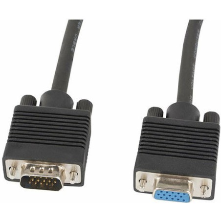 Lanberg Cable VGA male - VGA female Μαύρο 1.8m (CA-VGAC-10CC-0018-B+)