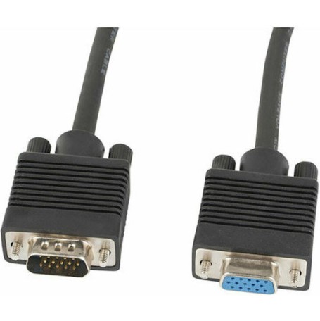 Lanberg Cable VGA male - VGA female Μαύρο 1.8m (CA-VGAC-10CC-0018-B+)