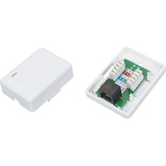 A-LAN Wire Connector Rj45 White Σύνδεσμος καλωδίων 1τμχ GN001