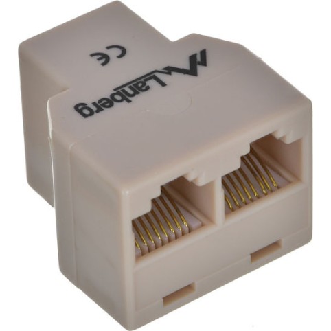 Lanberg AD-RJ45-2RJ45-OU Splitter 1τμχ AD-RJ45-2RJ45-OU