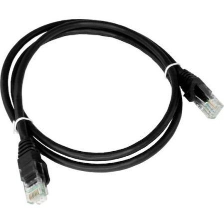 A-LAN U/UTP Cat.5e (Gigabit) Καλώδιο Δικτύου Ethernet 0.25m Μαύρο