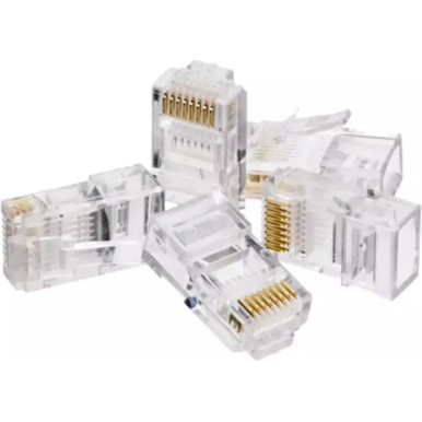 A-LAN Βύσμα RJ-45 male 100τμχ Διάφανο WT106