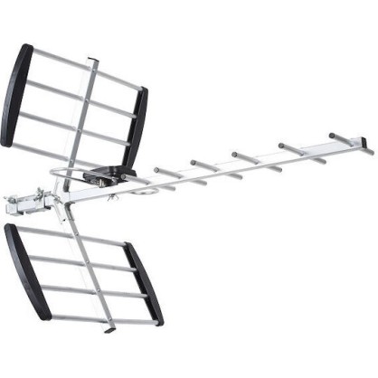 Libox LB1600 Εξωτερική Κεραία Τηλεόρασης (δεν απαιτεί τροφοδοσία) σε Μαύρο Χρώμα Σύνδεση με Ομοαξονικό (Coaxial) Καλώδιο