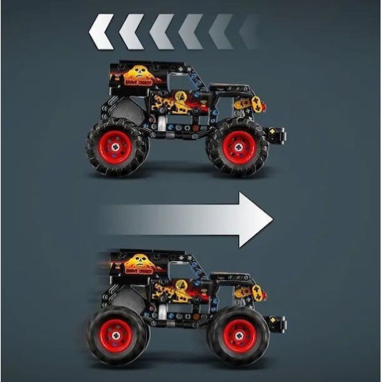 LEGO Technic Monster Jam™ Grave Digger™ Fire and Ice για 7+ Ετών 263τμχ