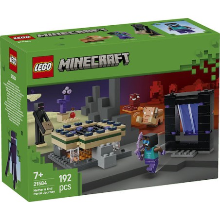 LEGO Minecraft Nether & End Portal Journey για 7+ Ετών 192τμχ