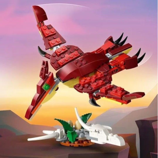 LEGO Creator 3-in-1 Fierce Dinosaur για 8+ Ετών 283τμχ