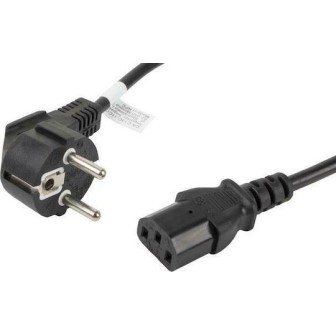 Lanberg IEC C13 - Schuko Cable 1.8m Μαύρο CA-C13C-11CC-0018-BK