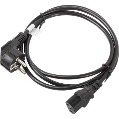 Lanberg IEC C13 - Schuko Cable 1.8m Μαύρο CA-C13C-11CC-0018-BK