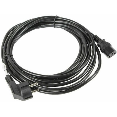 Lanberg IEC C13 - Schuko Cable 10m Μαύρο CA-C13C-11CC-0100-BK