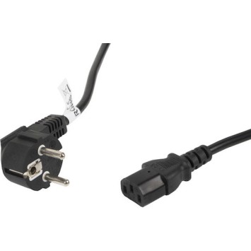 Lanberg IEC C13 - Schuko Cable 10m Μαύρο CA-C13C-11CC-0100-BK