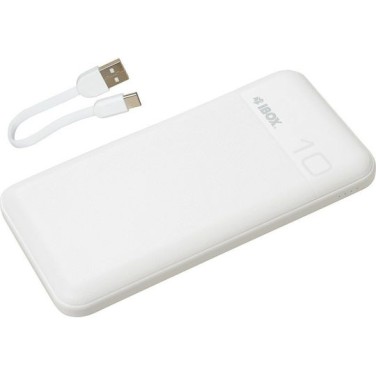 iBox Power Bank 10000mAh με Θύρα USB-A Power Delivery Λευκό
