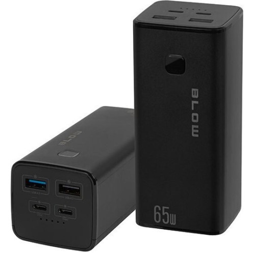 Blow PB20G Power Bank 20000mAh 65W με 2 Θύρες USB-A και 2 Θύρες USB-C Power Delivery Μαύρο