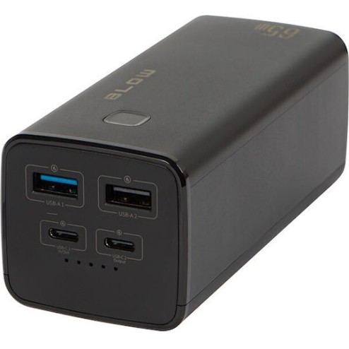 Blow PB20G Power Bank 20000mAh 65W με 2 Θύρες USB-A και 2 Θύρες USB-C Power Delivery Μαύρο