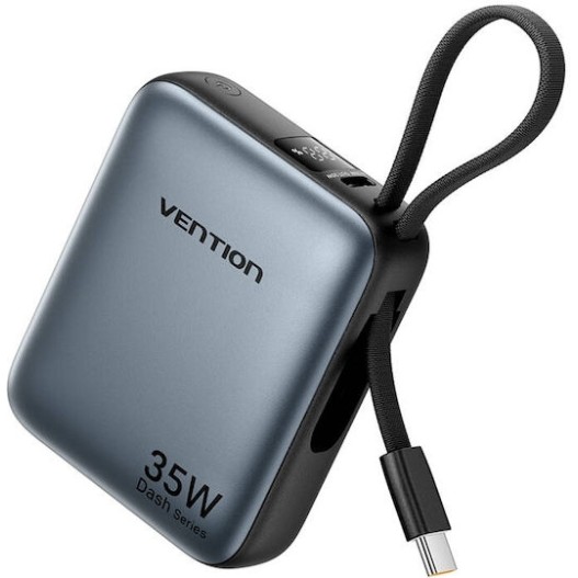 Vention FHE Power Bank 10000mAh 30W με Θύρα USB-C Γκρι