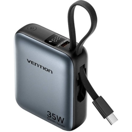 Vention FHE Power Bank 10000mAh 30W με Θύρα USB-C Γκρι