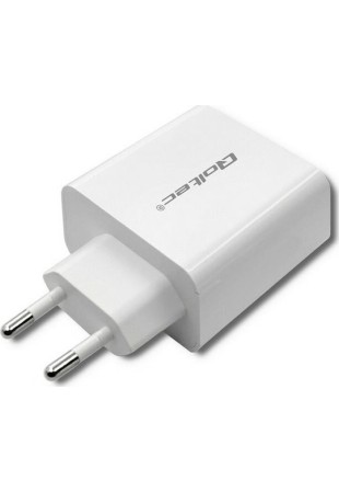 Qoltec Φορτιστής Χωρίς Καλώδιο με Θύρα USB-A και Θύρα USB-C 65W Power Delivery Λευκός (51718)