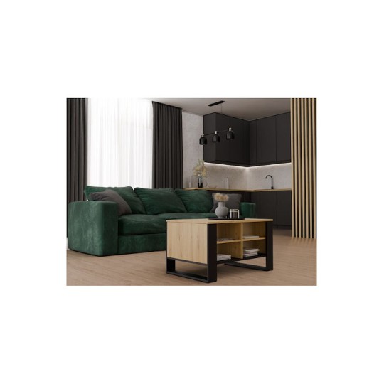 Modern Table 4p Artisan Oak Black