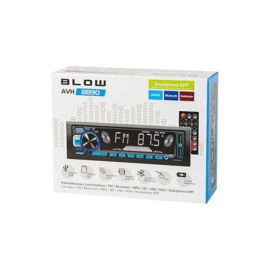 Blow Ηχοσύστημα Αυτοκινήτου 1DIN (Bluetooth/USB)