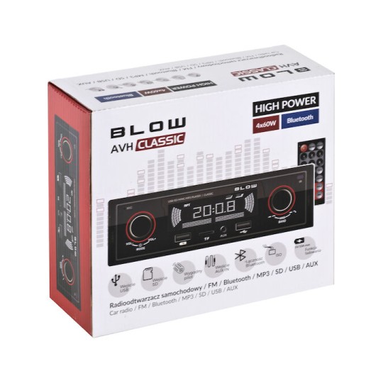 Blow Ηχοσύστημα Αυτοκινήτου 1DIN (Bluetooth/USB)