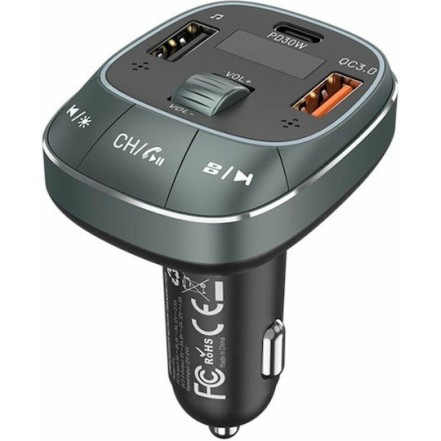 Vention FM Transmitter Αυτοκινήτου Fflb0 με Type-C / USB