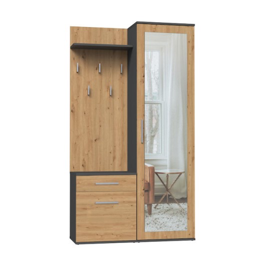 Duo Wardrobe Duo Anthracite Artisan